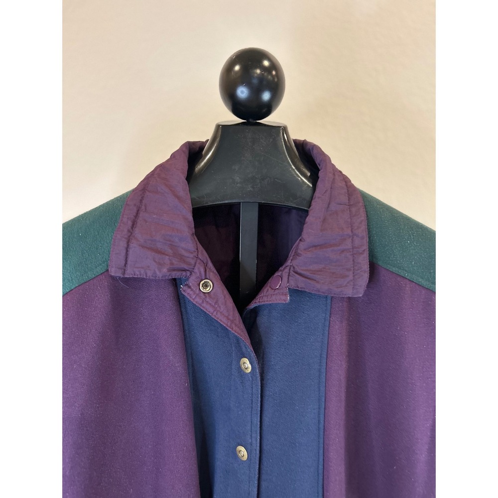 Vintage‎ Be In The Current Seen Colorblock Jacket Women's One Size Fits All - Picture 4 of 8